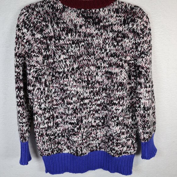 J.Crew Sweater Marled Colorblock Crew Neck Size Medium - Picture 3 of 5